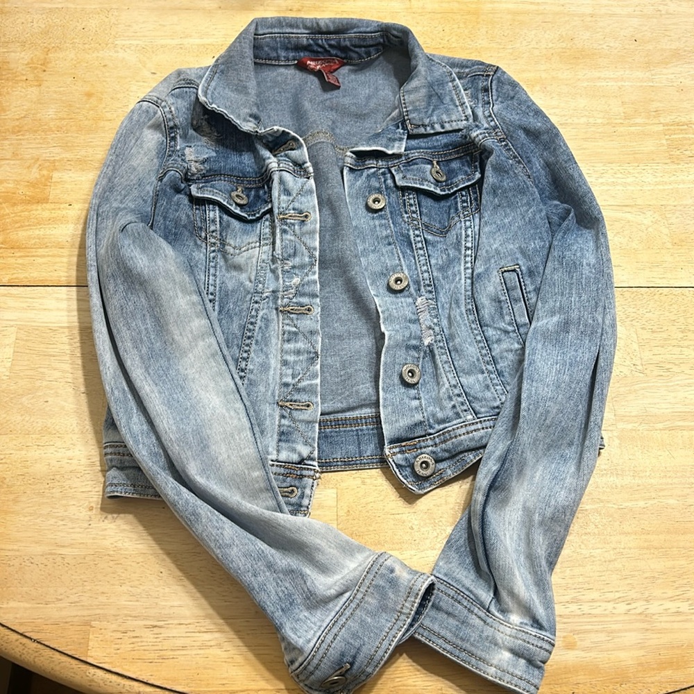Light blue jean denim jacket